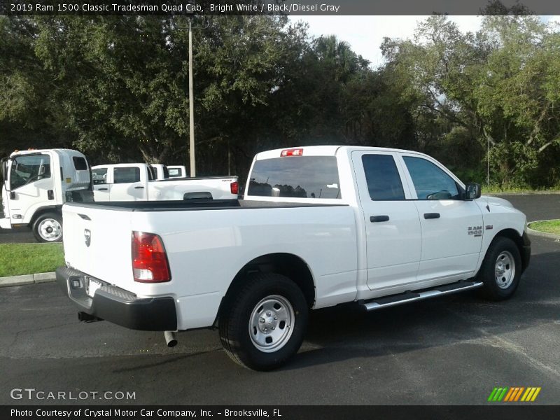 Bright White / Black/Diesel Gray 2019 Ram 1500 Classic Tradesman Quad Cab