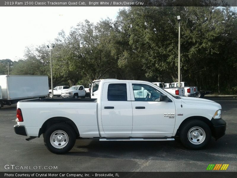 Bright White / Black/Diesel Gray 2019 Ram 1500 Classic Tradesman Quad Cab