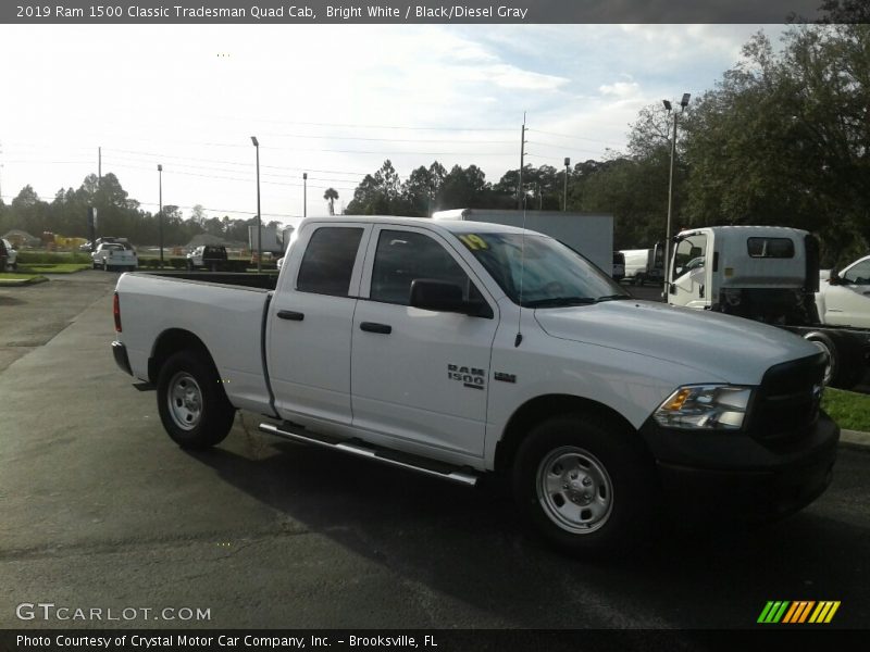 Bright White / Black/Diesel Gray 2019 Ram 1500 Classic Tradesman Quad Cab