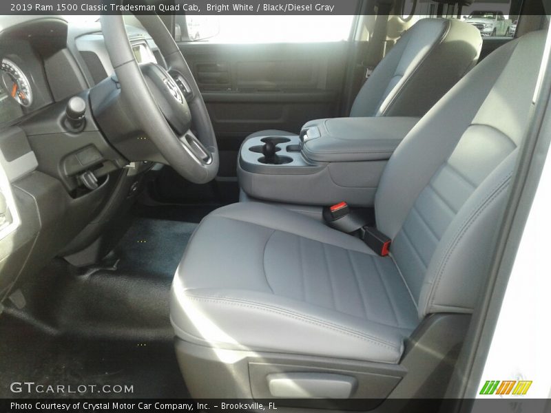 Bright White / Black/Diesel Gray 2019 Ram 1500 Classic Tradesman Quad Cab