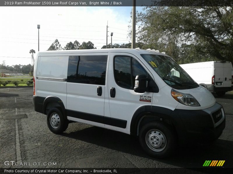Bright White / Black 2019 Ram ProMaster 1500 Low Roof Cargo Van