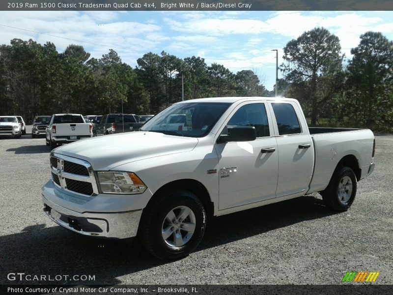 Bright White / Black/Diesel Gray 2019 Ram 1500 Classic Tradesman Quad Cab 4x4