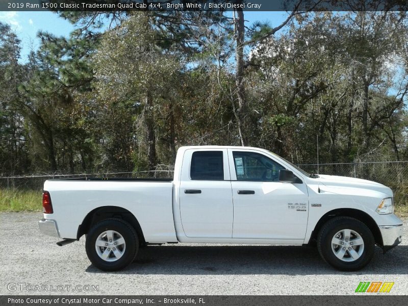 Bright White / Black/Diesel Gray 2019 Ram 1500 Classic Tradesman Quad Cab 4x4