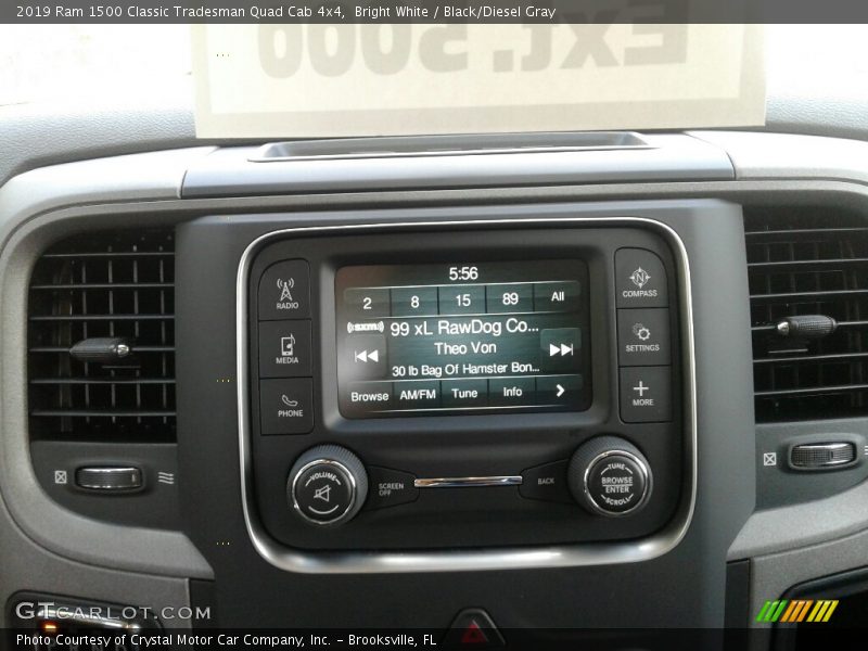 Bright White / Black/Diesel Gray 2019 Ram 1500 Classic Tradesman Quad Cab 4x4