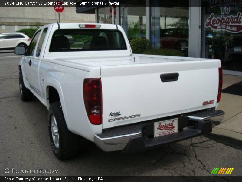 Summit White / Pewter 2004 GMC Canyon SL Extended Cab 4x4