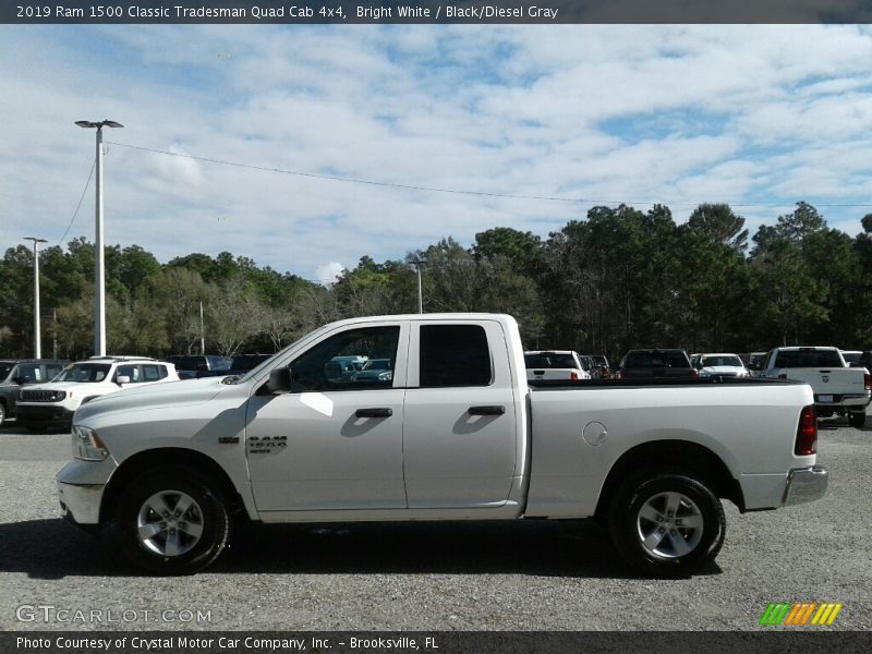 Bright White / Black/Diesel Gray 2019 Ram 1500 Classic Tradesman Quad Cab 4x4