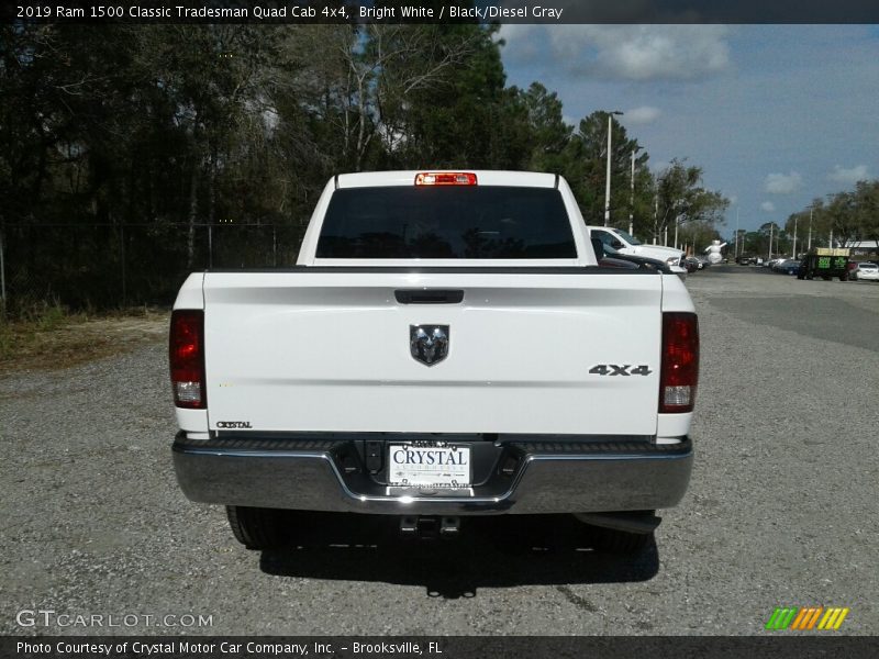 Bright White / Black/Diesel Gray 2019 Ram 1500 Classic Tradesman Quad Cab 4x4