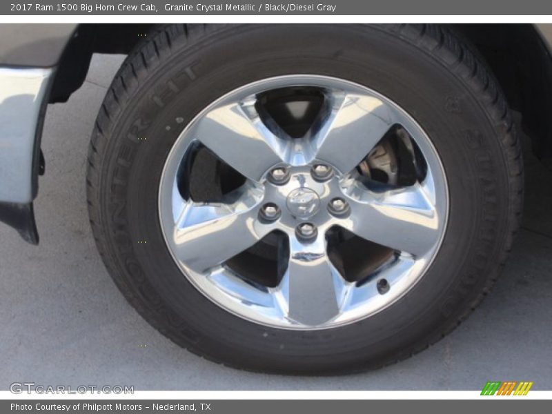 Granite Crystal Metallic / Black/Diesel Gray 2017 Ram 1500 Big Horn Crew Cab
