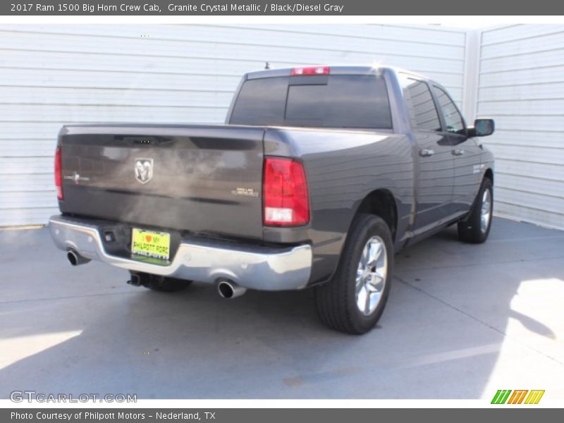 Granite Crystal Metallic / Black/Diesel Gray 2017 Ram 1500 Big Horn Crew Cab