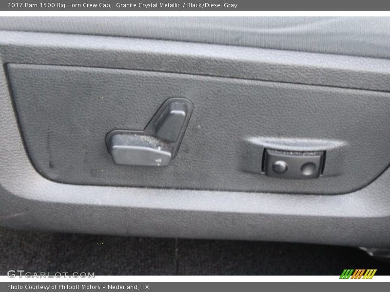 Granite Crystal Metallic / Black/Diesel Gray 2017 Ram 1500 Big Horn Crew Cab
