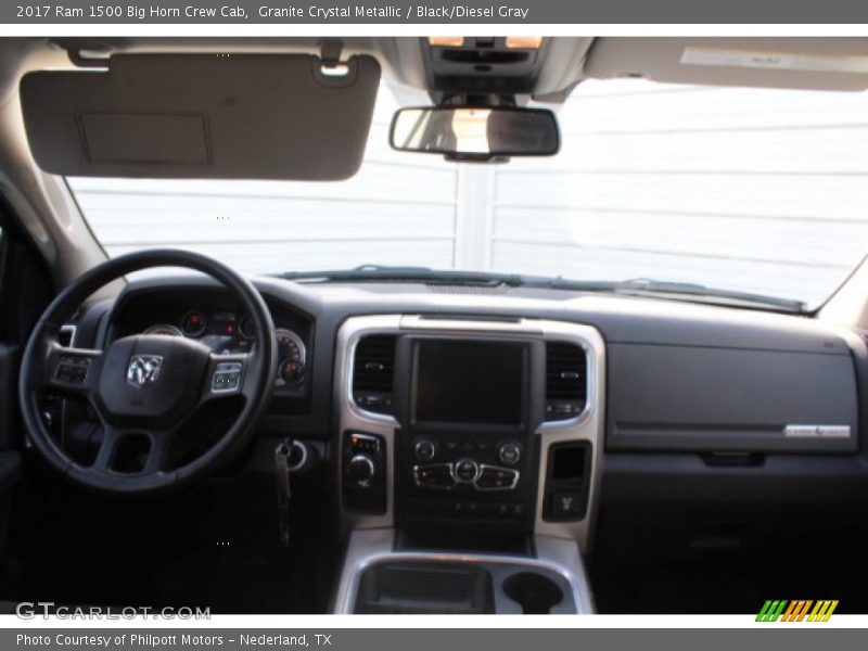 Granite Crystal Metallic / Black/Diesel Gray 2017 Ram 1500 Big Horn Crew Cab