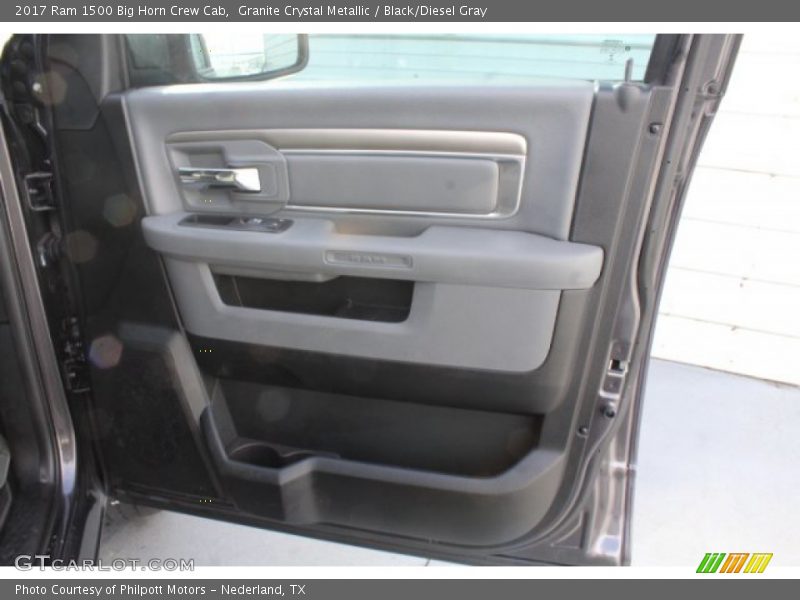 Granite Crystal Metallic / Black/Diesel Gray 2017 Ram 1500 Big Horn Crew Cab
