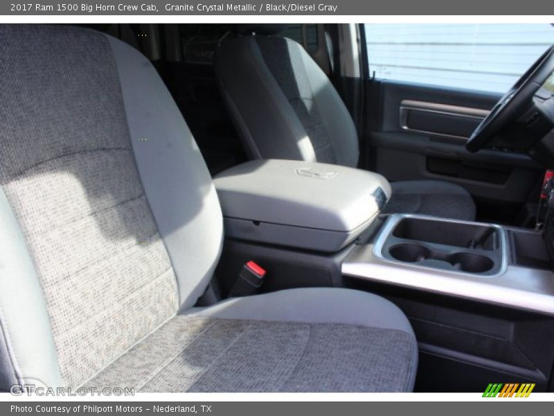 Granite Crystal Metallic / Black/Diesel Gray 2017 Ram 1500 Big Horn Crew Cab