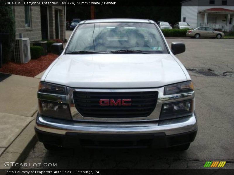 Summit White / Pewter 2004 GMC Canyon SL Extended Cab 4x4