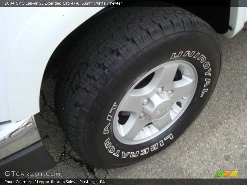 Summit White / Pewter 2004 GMC Canyon SL Extended Cab 4x4