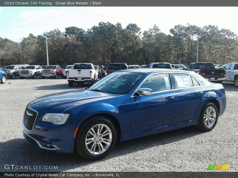 Ocean Blue Metallic / Black 2019 Chrysler 300 Touring