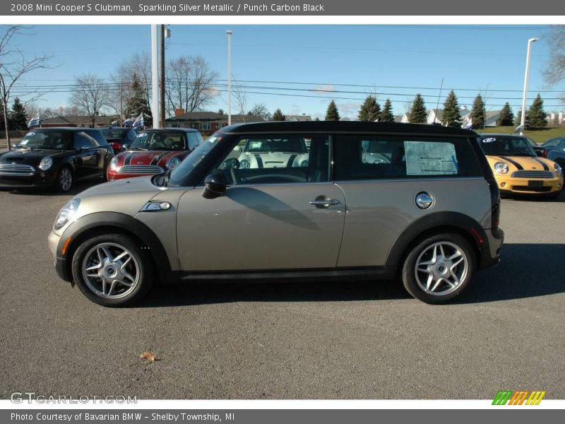 Sparkling Silver Metallic / Punch Carbon Black 2008 Mini Cooper S Clubman