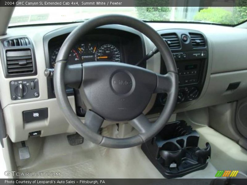 Summit White / Pewter 2004 GMC Canyon SL Extended Cab 4x4