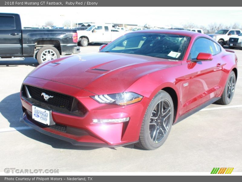 Ruby Red / Ebony 2018 Ford Mustang GT Fastback