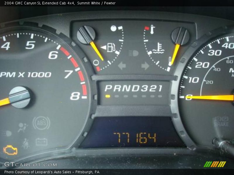 Summit White / Pewter 2004 GMC Canyon SL Extended Cab 4x4