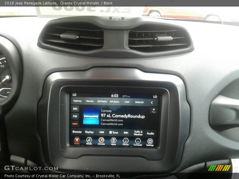Granite Crystal Metallic / Black 2018 Jeep Renegade Latitude