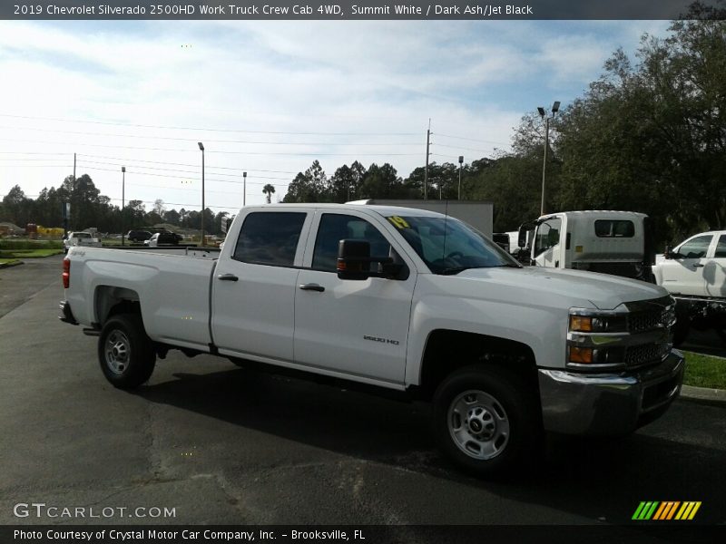 Summit White / Dark Ash/Jet Black 2019 Chevrolet Silverado 2500HD Work Truck Crew Cab 4WD