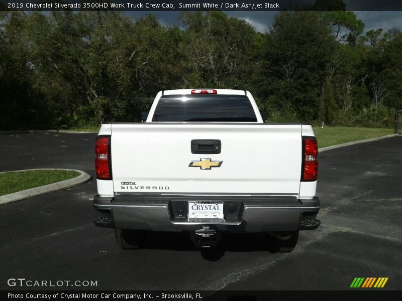 Summit White / Dark Ash/Jet Black 2019 Chevrolet Silverado 3500HD Work Truck Crew Cab