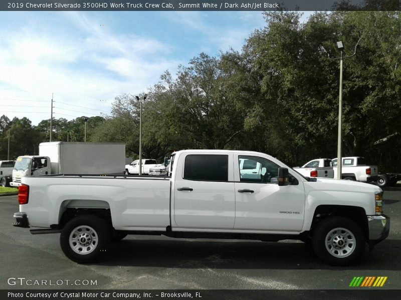 Summit White / Dark Ash/Jet Black 2019 Chevrolet Silverado 3500HD Work Truck Crew Cab