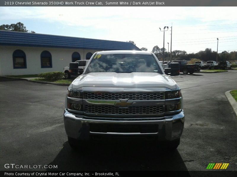 Summit White / Dark Ash/Jet Black 2019 Chevrolet Silverado 3500HD Work Truck Crew Cab