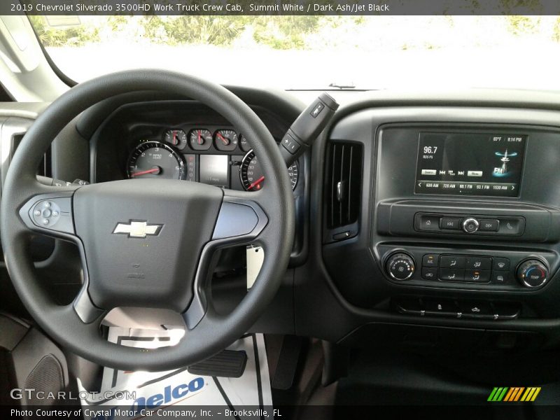 Summit White / Dark Ash/Jet Black 2019 Chevrolet Silverado 3500HD Work Truck Crew Cab