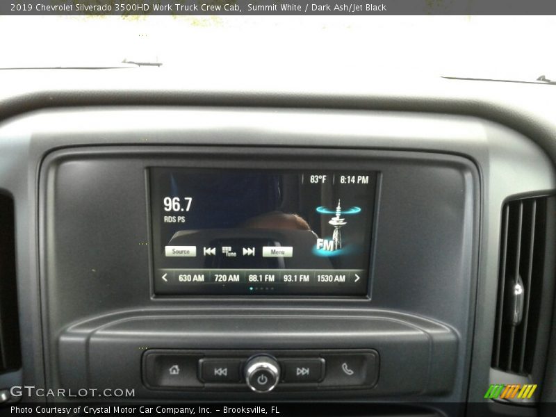 Summit White / Dark Ash/Jet Black 2019 Chevrolet Silverado 3500HD Work Truck Crew Cab