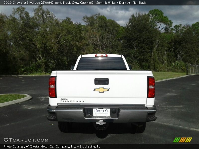 Summit White / Dark Ash/Jet Black 2019 Chevrolet Silverado 2500HD Work Truck Crew Cab 4WD