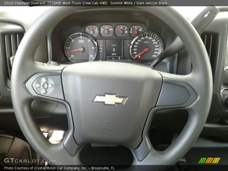 Summit White / Dark Ash/Jet Black 2019 Chevrolet Silverado 2500HD Work Truck Crew Cab 4WD
