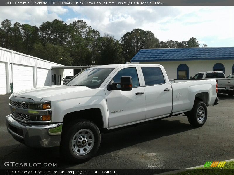 Summit White / Dark Ash/Jet Black 2019 Chevrolet Silverado 3500HD Work Truck Crew Cab