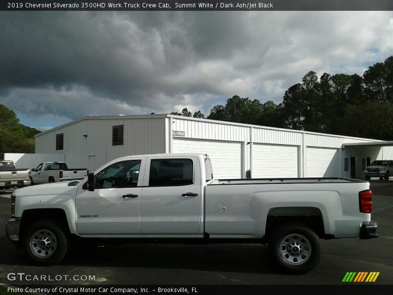 Summit White / Dark Ash/Jet Black 2019 Chevrolet Silverado 3500HD Work Truck Crew Cab
