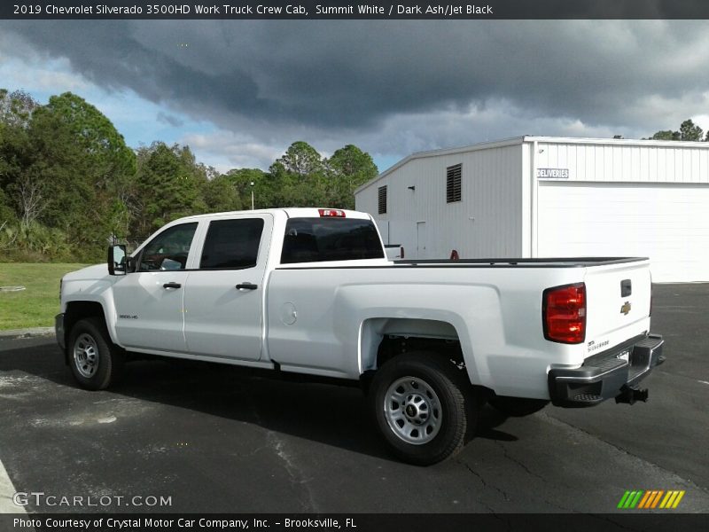 Summit White / Dark Ash/Jet Black 2019 Chevrolet Silverado 3500HD Work Truck Crew Cab