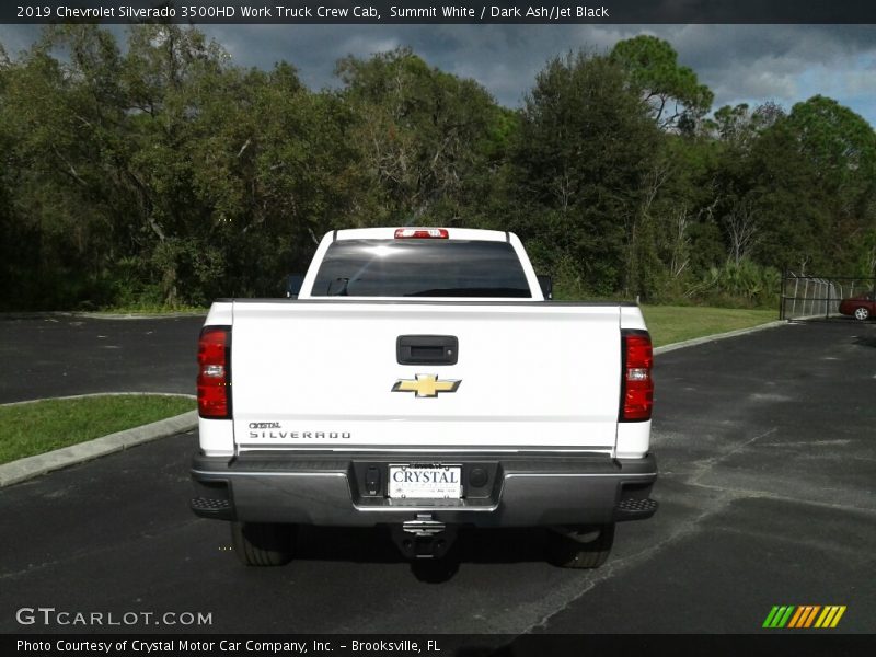 Summit White / Dark Ash/Jet Black 2019 Chevrolet Silverado 3500HD Work Truck Crew Cab