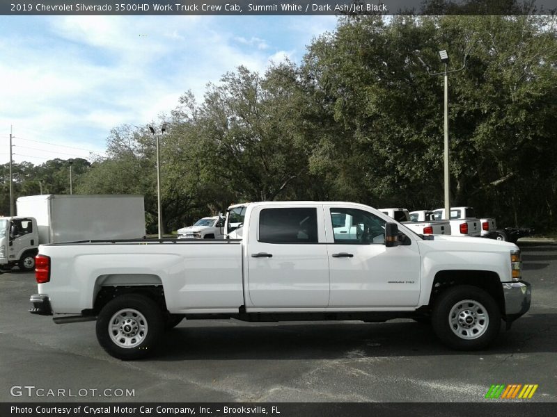 Summit White / Dark Ash/Jet Black 2019 Chevrolet Silverado 3500HD Work Truck Crew Cab