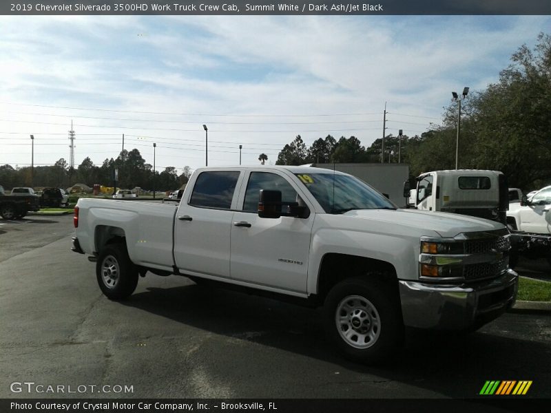Summit White / Dark Ash/Jet Black 2019 Chevrolet Silverado 3500HD Work Truck Crew Cab