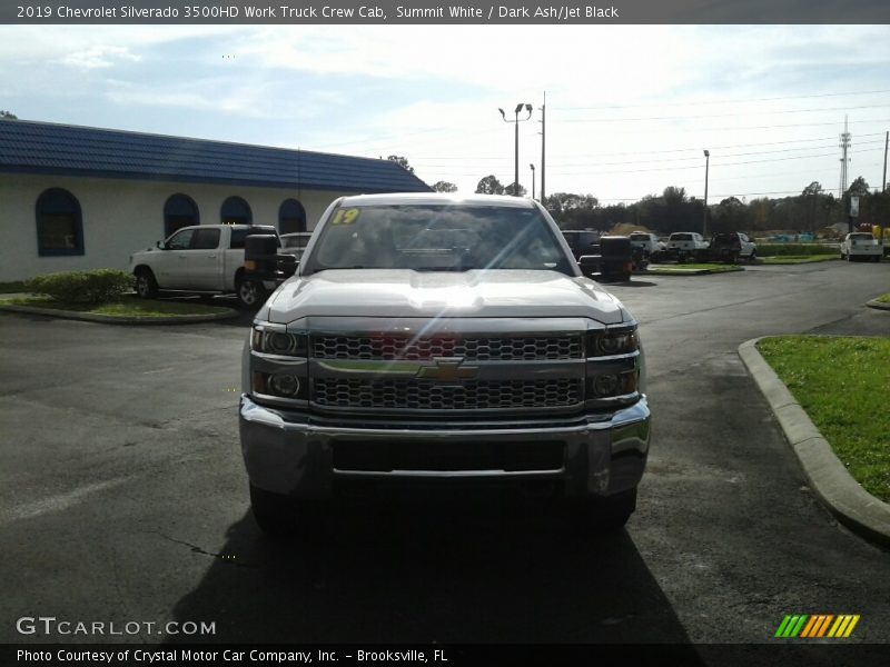 Summit White / Dark Ash/Jet Black 2019 Chevrolet Silverado 3500HD Work Truck Crew Cab