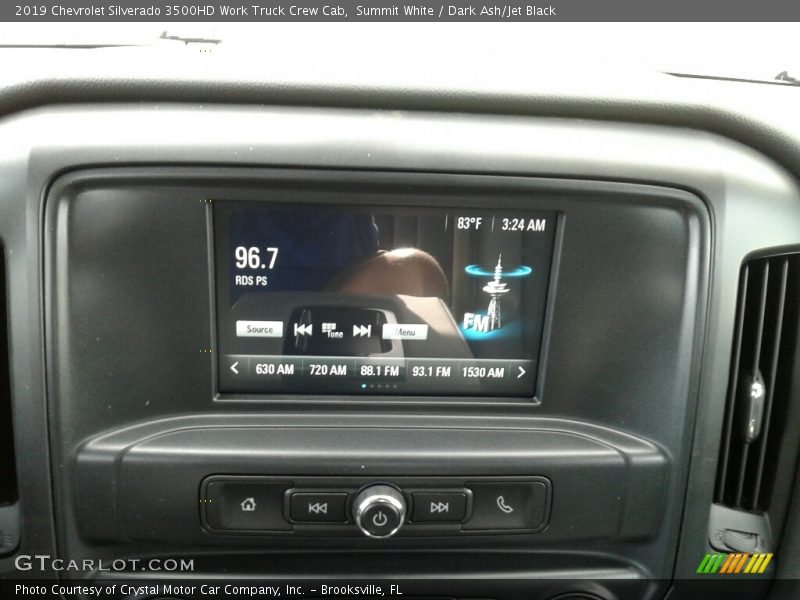 Summit White / Dark Ash/Jet Black 2019 Chevrolet Silverado 3500HD Work Truck Crew Cab