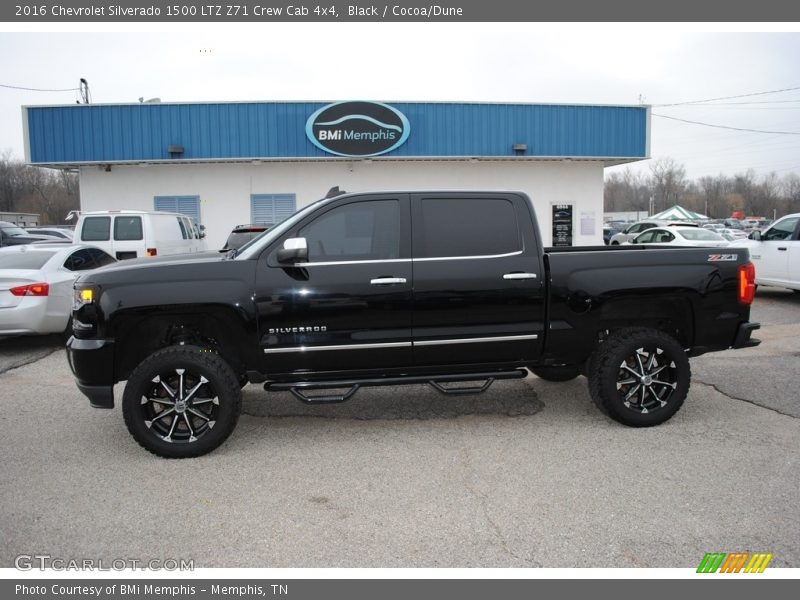 Black / Cocoa/Dune 2016 Chevrolet Silverado 1500 LTZ Z71 Crew Cab 4x4