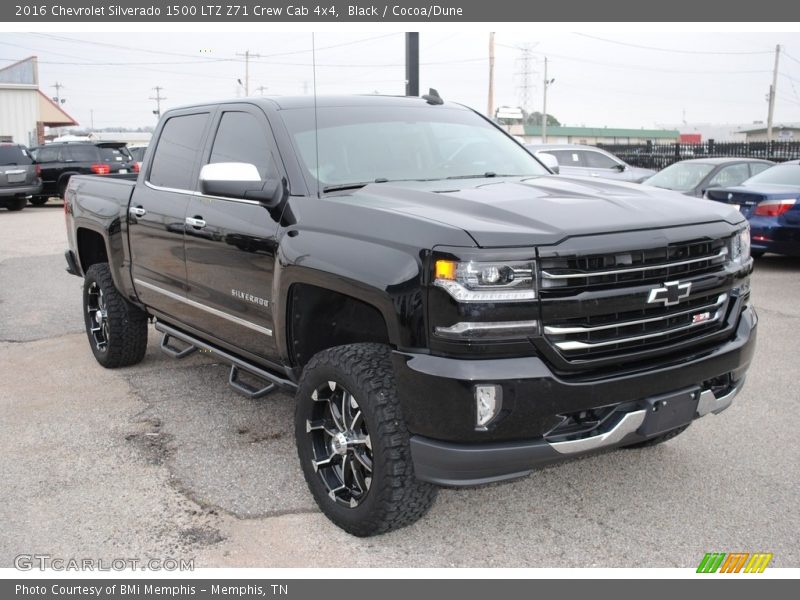 Black / Cocoa/Dune 2016 Chevrolet Silverado 1500 LTZ Z71 Crew Cab 4x4