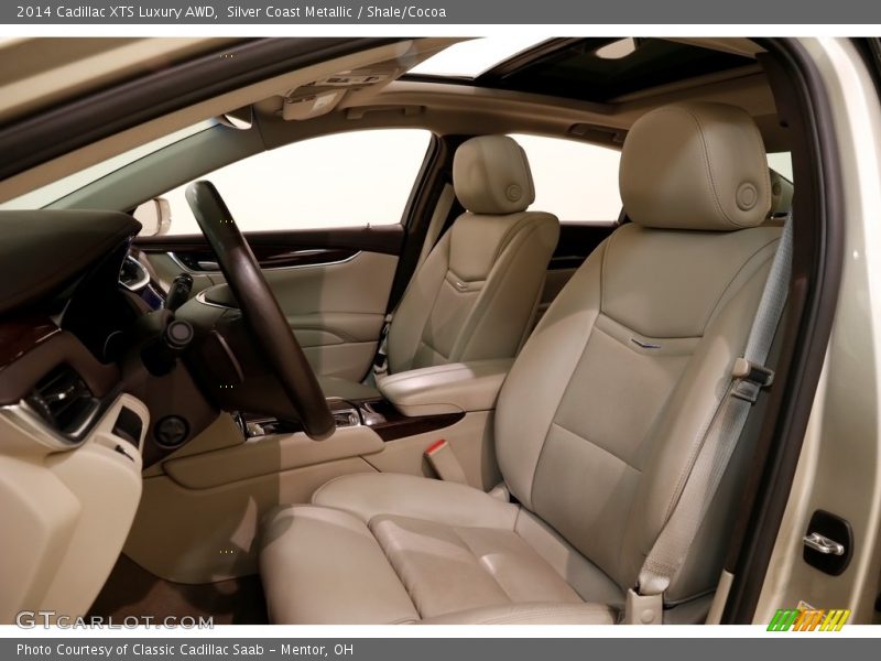 Silver Coast Metallic / Shale/Cocoa 2014 Cadillac XTS Luxury AWD
