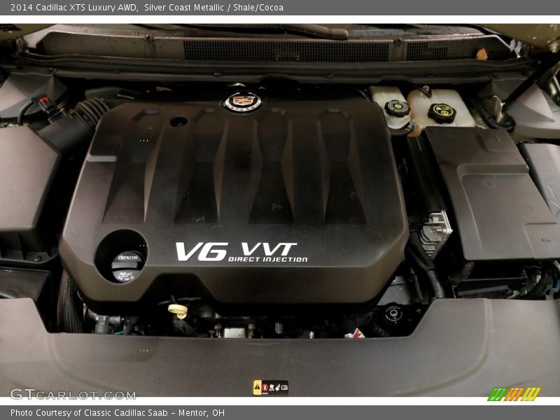 Silver Coast Metallic / Shale/Cocoa 2014 Cadillac XTS Luxury AWD