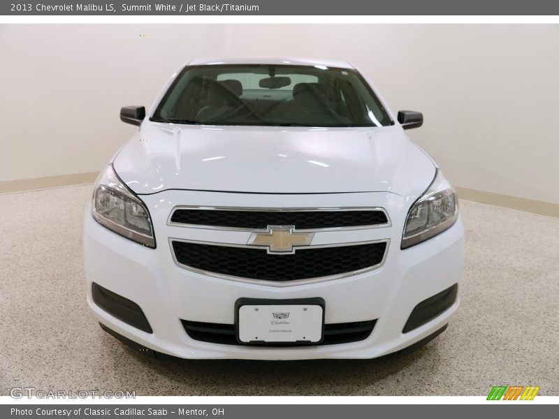 Summit White / Jet Black/Titanium 2013 Chevrolet Malibu LS