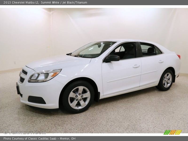 Summit White / Jet Black/Titanium 2013 Chevrolet Malibu LS