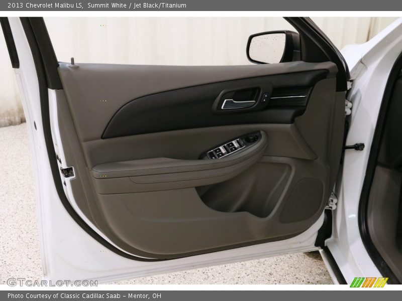 Summit White / Jet Black/Titanium 2013 Chevrolet Malibu LS