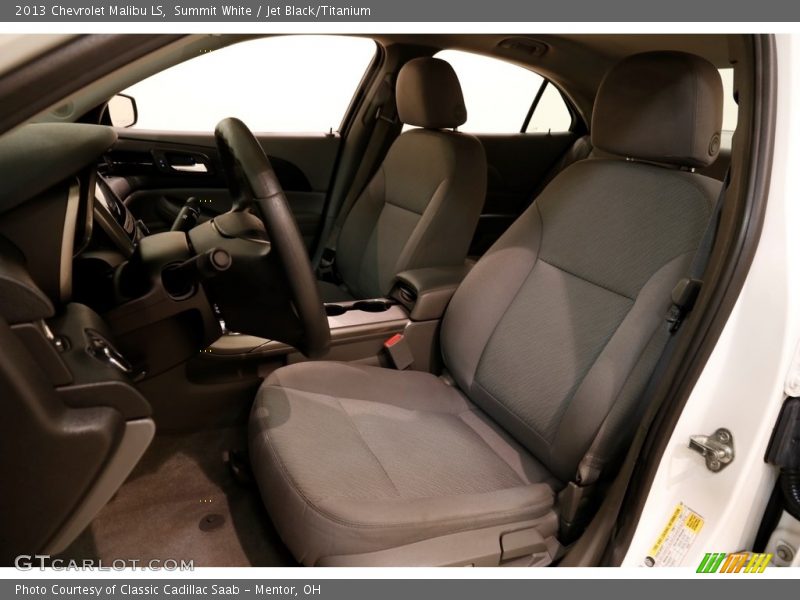 Summit White / Jet Black/Titanium 2013 Chevrolet Malibu LS