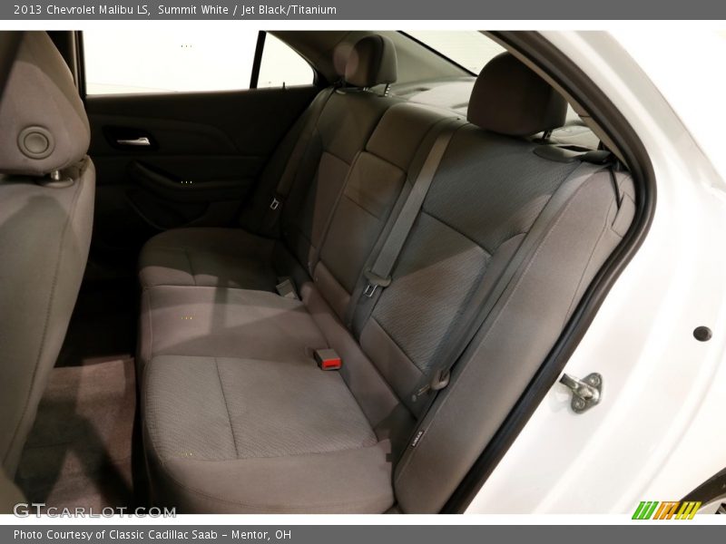 Summit White / Jet Black/Titanium 2013 Chevrolet Malibu LS
